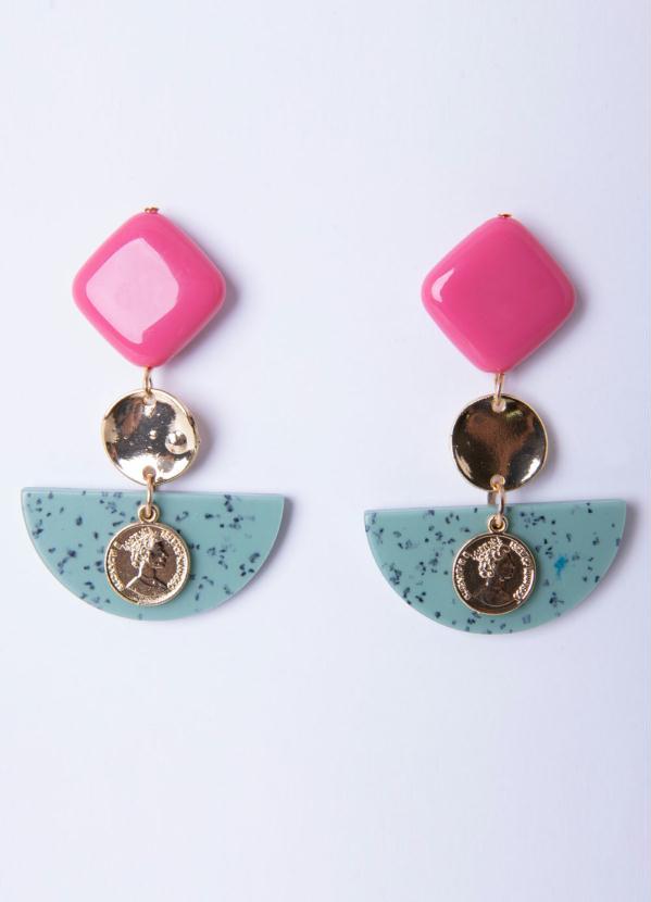 Quintess - Brinco Rosa/Azul 3