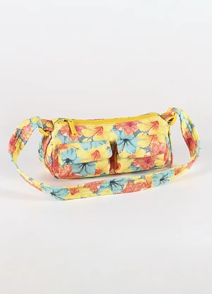 Farm Etc - Bolsa Baguete Thalia Amarelo - FARM ETC