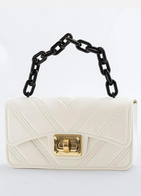 Perfecta - Bolsa Branco em Pvc 2