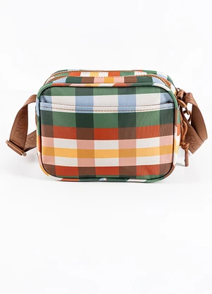Farm Etc - Bolsa Chamego Xadrez Marrom - FARM ETC