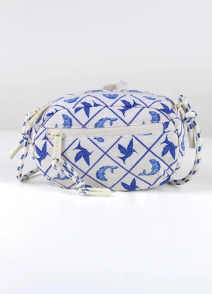 Farm Etc - Bolsa Chuchu Azulejaria Off White - FARM ETC