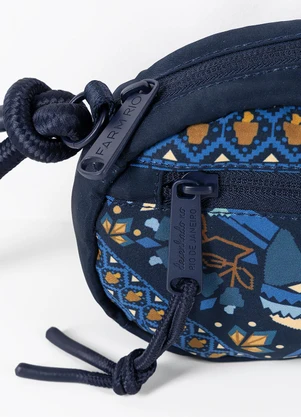 Farm Etc - Bolsa Chuchu Lenço Magia Tropical Azul - FARM ETC