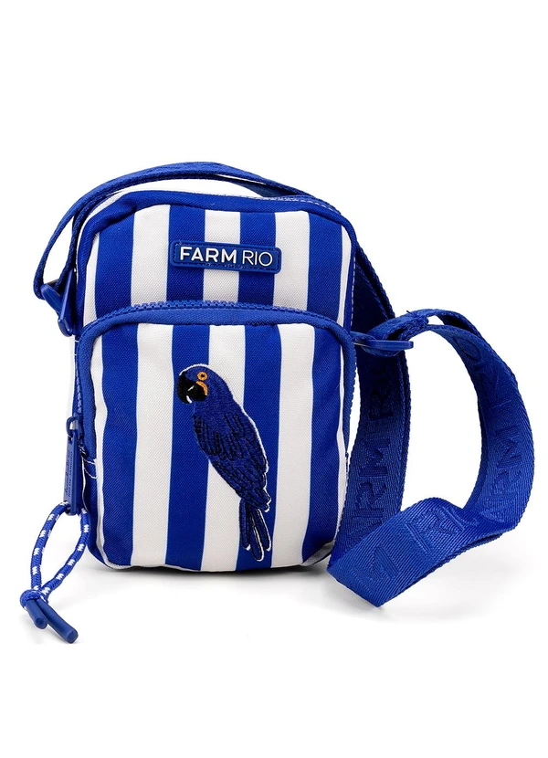 Farm Etc - Bolsa da Gema Arara Listrado Azul