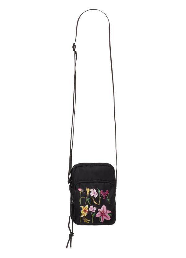 Farm Etc - Bolsa da Gema Romance em Flor Preto
