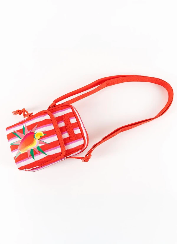 Farm Etc - Bolsa da Gema Silk Caju Listrado Rosa