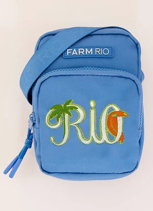 Farm Etc - Bolsa da Gema Tipográfico Azul - FARM ETC