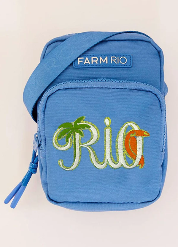 Farm Etc - Bolsa da Gema Tipográfico Azul