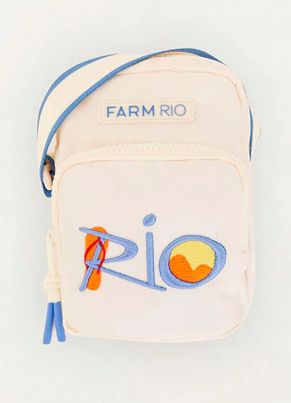 Farm Etc - Bolsa da Gema Tipográfico Off White