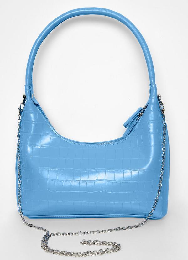 Rovitex - Bolsa Feminina Baguete Azul