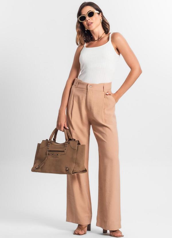 Rovitex - Bolsa Feminina Grande Camurça Sintética Marrom 3