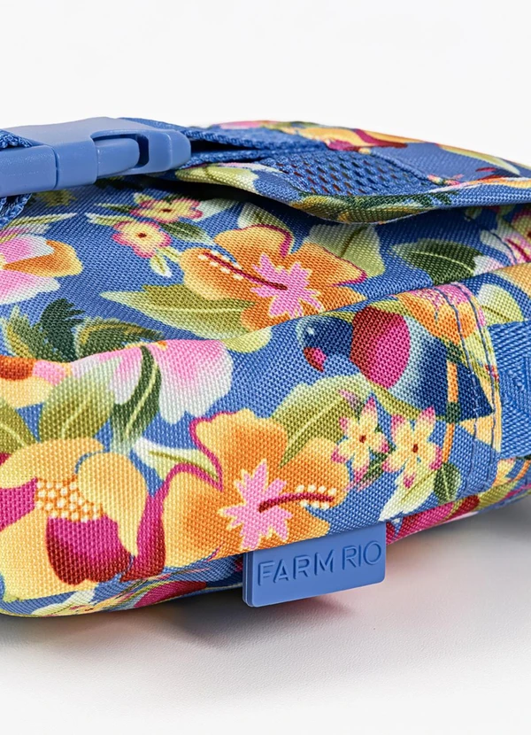 Farm Etc - Bolsa Fervo Floral Havaiano Azul