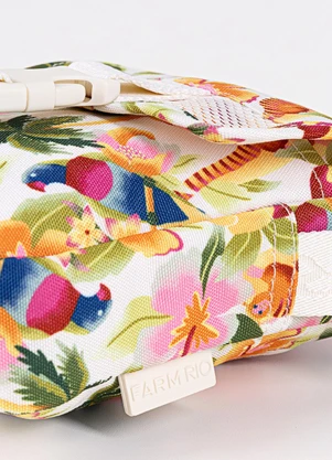 Farm Etc - Bolsa Fervo Floral Havaiano Off White - FARM ETC