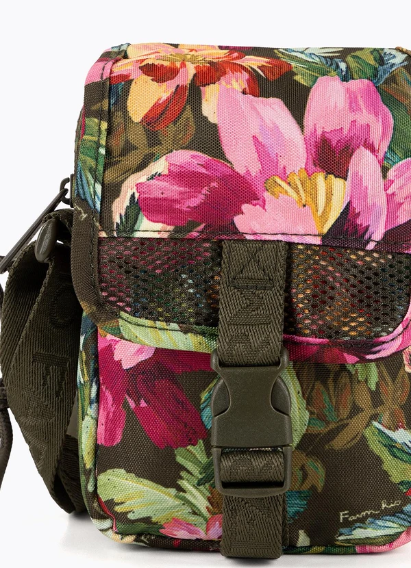 Farm Etc - Bolsa Fervo Painted Flowers Verde 2