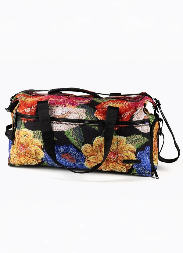Farm Etc - Bolsa Findi Floral Paraíso Preto