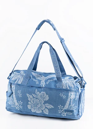 Farm Etc - Bolsa Findi Lenço Tropical Azul - FARM ETC