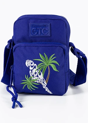 Farm Etc - Bolsa Gema Arara Calçadão Copacabana Azul - FARM ETC