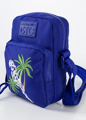 Farm Etc - Bolsa Gema Arara Calçadão Copacabana Azul - FARM ETC