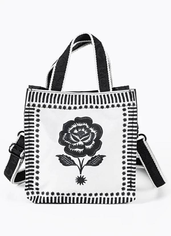 Farm Etc - Bolsa Mimo Rosa Off White