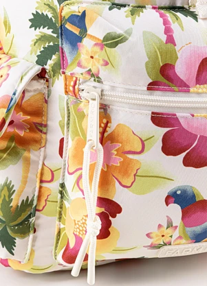 Farm Etc - Bolsa Pipoca Floral Havaiano Off White - FARM ETC