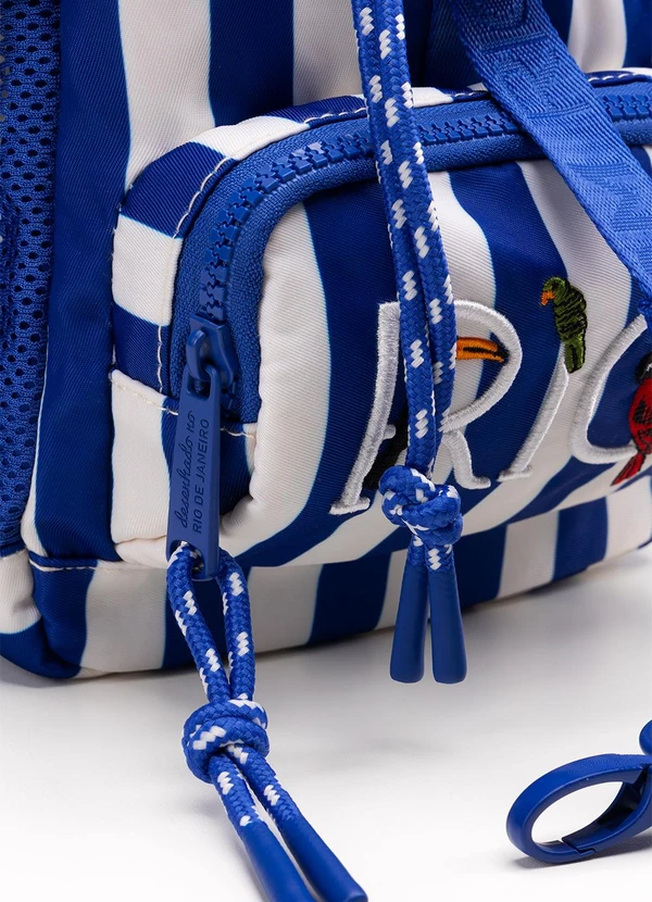 Farm Etc - Bolsa Pipoquinha Listras Azul 5