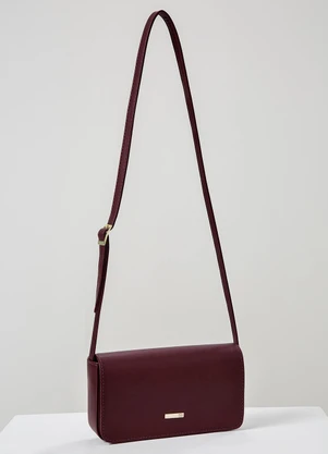 Principessa - Bolsa Tiracolo Pequena Bordô Toscana - PRINCIPESSA