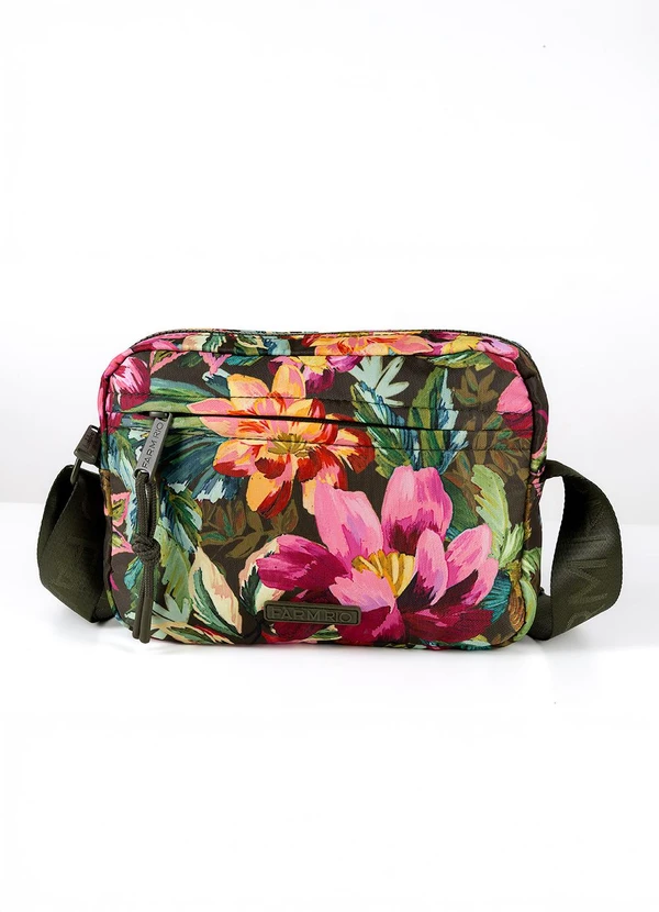 Farm Etc - Bolsa Ziriguidum Painted Flowers Verde 2