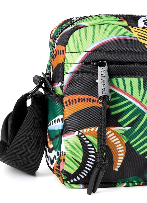 Farm Etc - Bolsa Ziriguidum Tucanos com Folhagens Preto 3