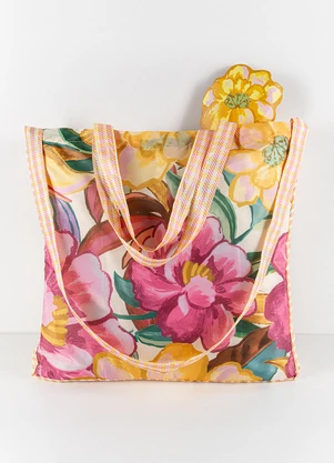 Farm Etc - Bolsinha Me Leva Beija Flor Urbano Off White - FARM ETC