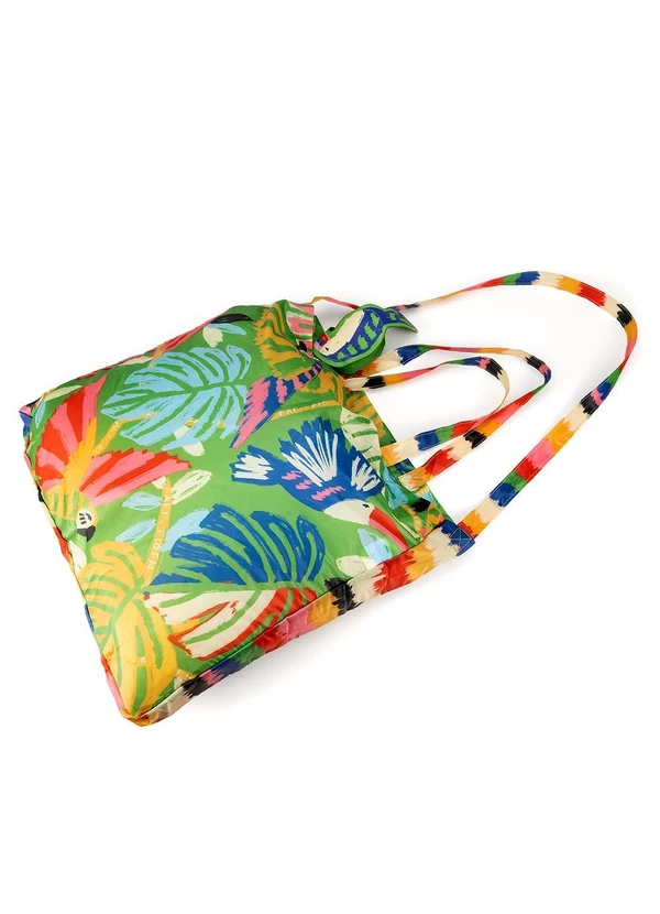 Farm Etc - Bolsinha Me Leva Bosque Pássaros Verde 2