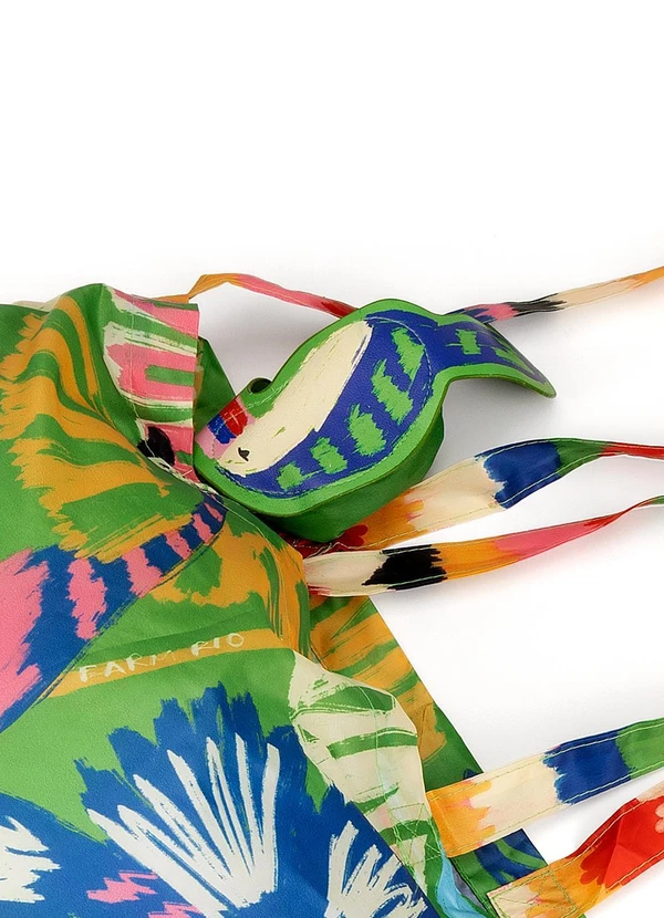 Farm Etc - Bolsinha Me Leva Bosque Pássaros Verde 4