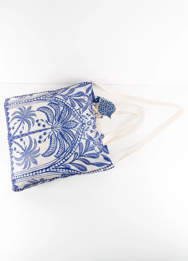 Farm Etc - Bolsinha Me Leva Coqueiro de Flor Off White