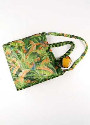 Farm Etc - Bolsinha Me Leva Floresta Passarinho Verde - FARM ETC