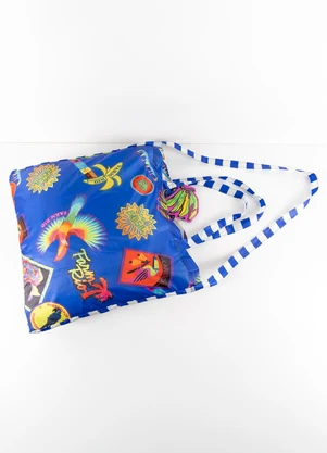 Farm Etc - Bolsinha Me Leva Patch Rio Azul Azul - FARM ETC