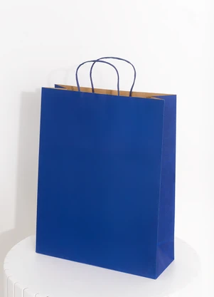 Lar e Lazer - Sacola de Presente Azul 30,5x11,5x38cm - G - LAR E LAZER