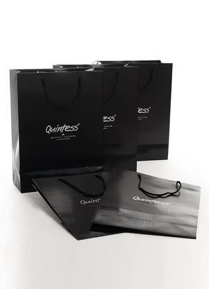 Sacola de Presente Quintess Preta - 26x35x12cm