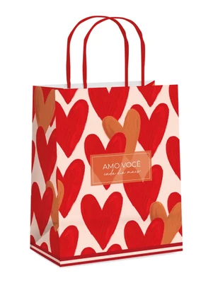 Lar e Lazer - Sacola de Presente Seson Love - G - LAR E LAZER