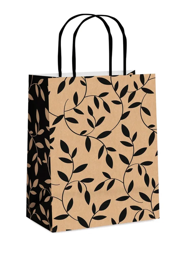 Lar e Lazer - Sacola Papel Terrazo Preto - G