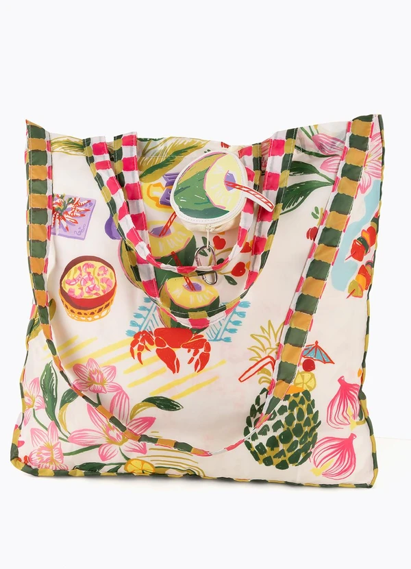 Farm Etc - Sacolinha Me Leva Comida de Praia Bege