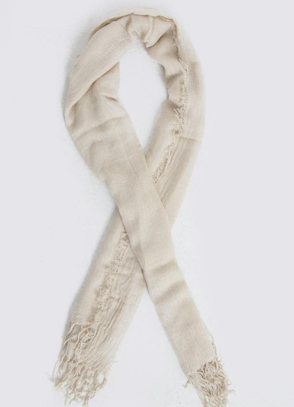 Quintess - Cachecol Bege com Franjas 3