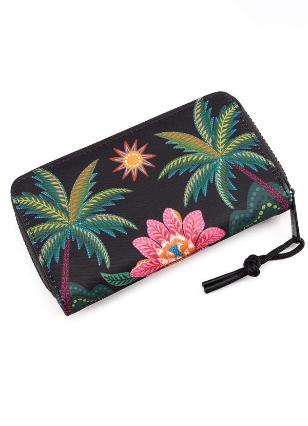 Farm Etc - Carteira Astral Samba das Araras Preto 2