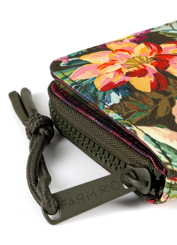 Farm Etc - Carteira Ziriguidum Painted Flowers Verde 4