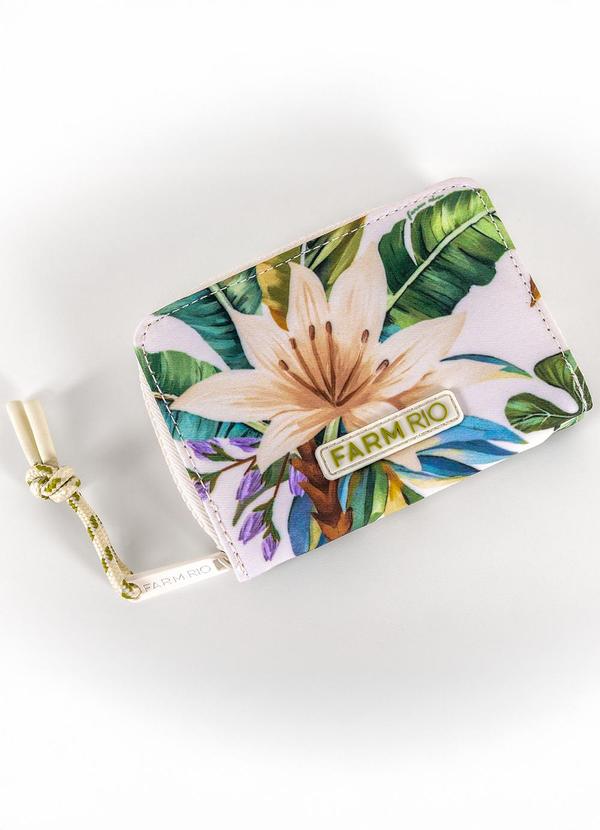 Farm Etc - Carteira Ziriguidum Tropicália Off White