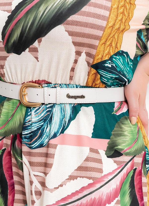 Marguerite - Cinto Off White em Material Sintético 2