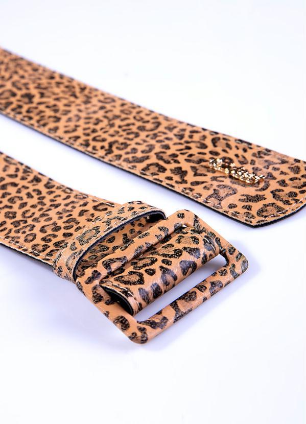Quintess - Cinto Animal PrintCom Passante e Fivela Forrada 3
