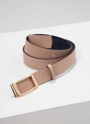 Principessa - Cinto Dupla Face com Fivela Bicolor Marrom e Camel Ariadna - PRINCIPESSA