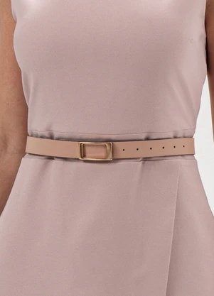 Principessa - Cinto Dupla Face com Fivela Bicolor Marinho e Nude Rosê Ariadna - PRINCIPESSA