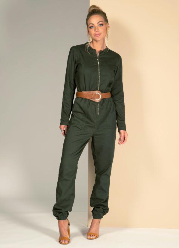 Quintess - Cinto Caramelo com Fivela Redonda em Metal 3