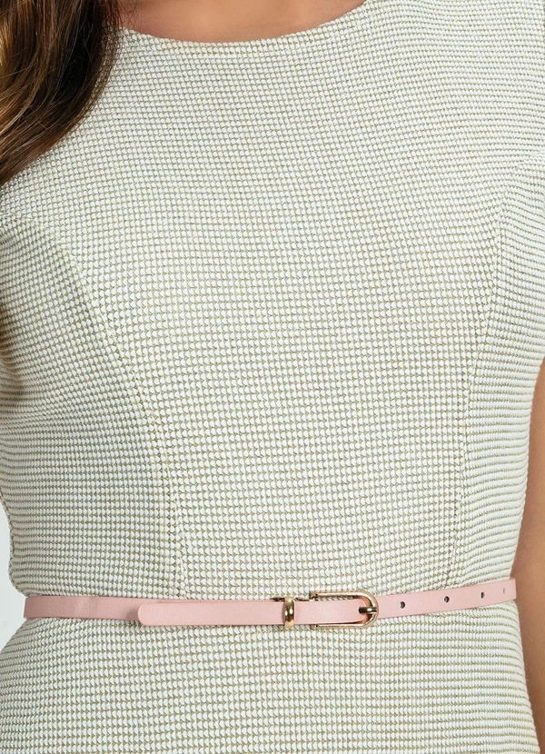 Mundo Lar - Cinto Fino Rosa 107 cm 3