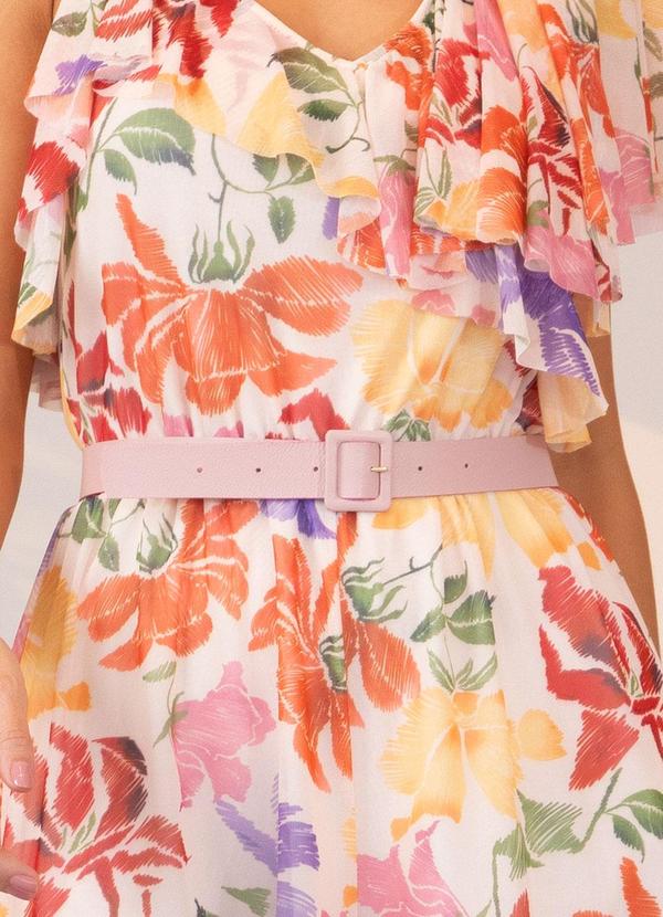 Quintess - Cinto Rosa Claro em Couro