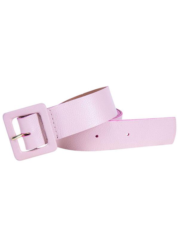 Quintess - Cinto Rosa Claro em Couro 3